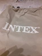 Groene intex eenpersoonsbed luchtbed te koop, Caravanes & Camping, Matelas pneumatiques, Pompe intégrée, 1 personne, Neuf