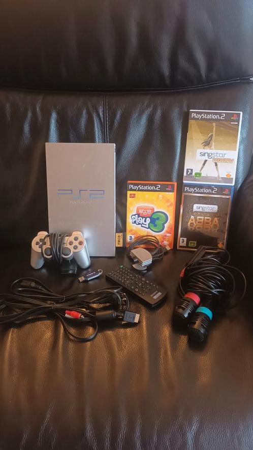 PlayStation 2 + FMCB + USB128Go + Accessoires, Games en Spelcomputers, Spelcomputers | Sony PlayStation 2, Gebruikt, Ophalen