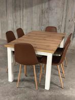 Eettafel met 6 stoelen, Huis en Inrichting, Ophalen, Zo goed als nieuw