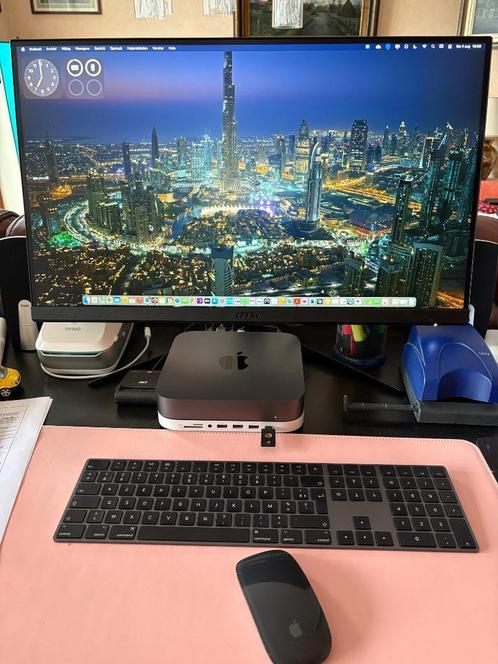 MAC MINI VOLLEDIGE SET 256 / 8 Gb  2018  met  27" MSI, Computers en Software, Apple Desktops, Zo goed als nieuw, Mac Mini, SSD
