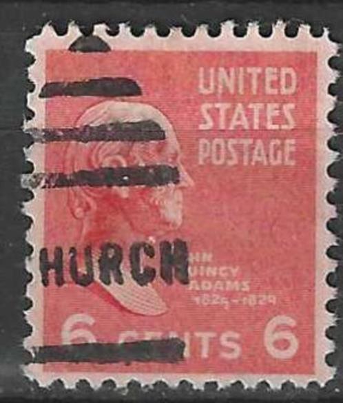 USA 1938 - Yvert 376 - John Quincy Adams (ST), Postzegels en Munten, Postzegels | Amerika, Gestempeld, Verzenden