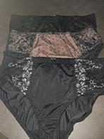 3 slips noir fantaisie, Ophalen, Zwart, Slip