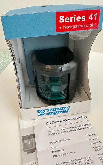 Aquasignal Series 41 navigation light GREEN beschikbaar voor biedingen