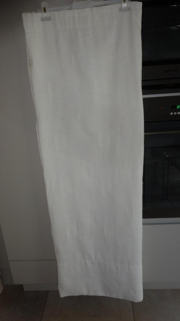 Witte gordijnen, Huis en Inrichting, Stoffering | Gordijnen en Lamellen, Zo goed als nieuw, 100 tot 150 cm, 150 tot 200 cm, Wit