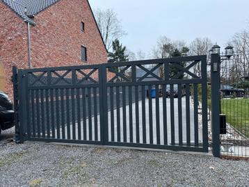 Tuinpoort antraciet 4m met motor beschikbaar voor biedingen