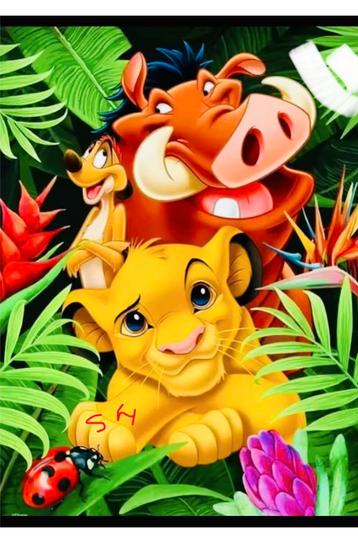 Diamond painting simbaen friend40x60vierkante steentjesnieuw beschikbaar voor biedingen