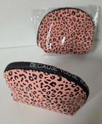 Roos gevoerd toilettasje met rits, 23 x 16 x 6,5. NIEUW !!, Ophalen of Verzenden, Nieuw, Wit