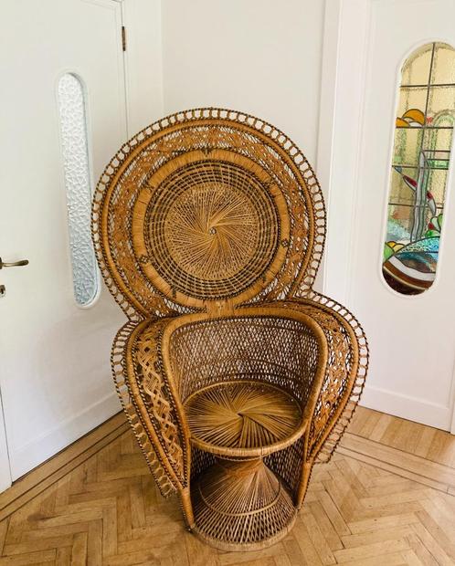 Vintage peacock chair, Antiek en Kunst, Antiek | Meubels | Stoelen en Sofa's, Ophalen
