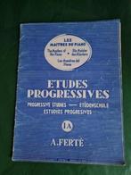 Etudes progressives,  1A - A.Ferté-Schott Frères - piano, Piano, Ophalen of Verzenden