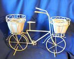velo en metal decoratif double cache pot, Jardin & Terrasse, Enlèvement ou Envoi, Rond, Comme neuf, Intérieur