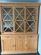 Tweedeelig eiken buffetkast, Huis en Inrichting, Kasten | Buffetkasten, Ophalen, Zo goed als nieuw