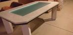 Salontafel natuursteen/glas, Huis en Inrichting, Tafels | Salontafels, Ophalen, Zo goed als nieuw, Glas