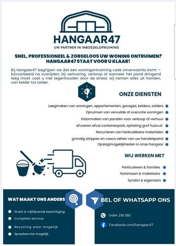 Woningontruiming & inboedelopruiming – west vlaanderen beschikbaar voor biedingen