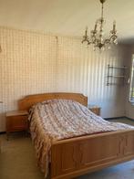 Bed, Huis en Inrichting, Slaapkamer | Bedden, Gebruikt, Vintage, Bruin, 140 cm