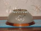 Massive plafondlicht. Diameter 26 cm. Max; 60 w., Ophalen of Verzenden, Zo goed als nieuw, Glas