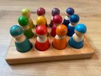 Grimm’s regenboog poppetjes en sorteerbord, Ophalen of Verzenden, Zo goed als nieuw