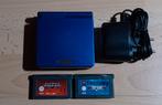 Console Nintendo Game Boy Advance SP bleu, Ophalen of Verzenden, Gebruikt, Game Boy Advance, Met games