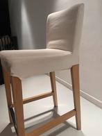 Set 4x barkrukken met beige omhulsel ( aftrekbaar), Huis en Inrichting, Barkrukken, Ophalen, Zo goed als nieuw
