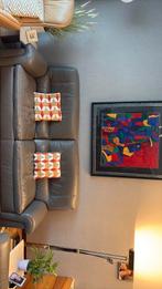 Lederen zetel driezit, Antiek en Kunst, Ophalen