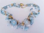 Vintage collier gecarverde lucite American Costume jewelry, Verzenden, Ketting