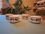 Vintage Boch Keramis kopjes - set van 4, Ophalen of Verzenden