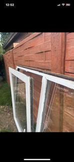 Dubbele glas pvc raam 310x134 cm, Ophalen, Zo goed als nieuw