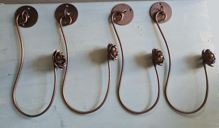 Lot de 2 embrasses mobiles pour rideaux, Maison & Meubles, Ameublement | Rideaux & Stores à lamelles, Neuf, Moins de 100 cm, Brun