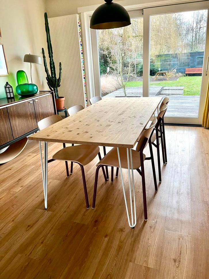 Allon dery houten eettafel design, Huis en Inrichting, Tafels | Eettafels, Zo goed als nieuw, Ophalen