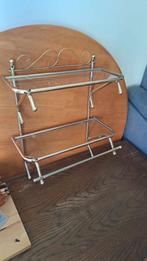 Petite étagère metal/verre, Ophalen, Gebruikt