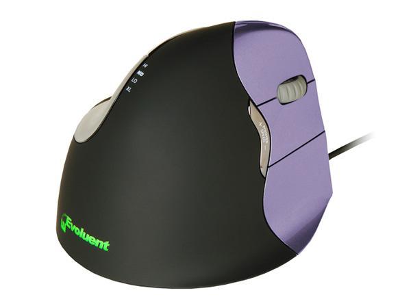 Evoluent VerticalMouse 4 Small ergonomische muis, Computers en Software, Muizen, Zo goed als nieuw, Muis, Rechtshandig, Bedraad