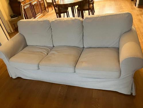 Zetel, Huis en Inrichting, Zetels | Zetels, Zo goed als nieuw, Rechte bank, Driepersoons, 200 tot 250 cm, 75 tot 100 cm, Stof