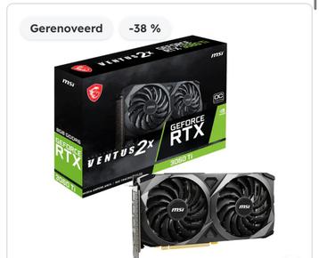 Rtx 3060 ti Msi ventus 2x.  Perfecte staat., Informatique & Logiciels, Enlèvement, Comme neuf
