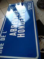 Vintage groot Straatnaambord 70ties 66x33cm., Enlèvement ou Envoi