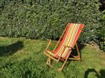 Vintage Torck strandstoel, Tuin en Terras, Tuinstoelen, Ophalen, Gebruikt, Hout, Verstelbaar