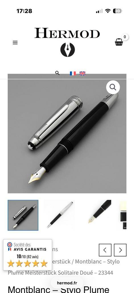 Montblanc — Meisterstück Solitaire Doué vulpen — 23344, Verzamelen, Pennenverzamelingen, Zo goed als nieuw, Vulpen, Ophalen of Verzenden