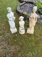 2 tuinbeelden (vrouwen), Tuin en Terras, Ophalen, Zo goed als nieuw, Steen, Mensenbeeld