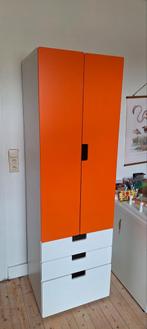 Kinder kleerkast (Stuva - Ikea) twee stuks (oranje & groen), Ophalen, Zo goed als nieuw