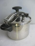 Snelkookpan 6l INOX voor een Inductie kookplaat., Keramische plaat, Inox, Gebruikt, Ophalen of Verzenden
