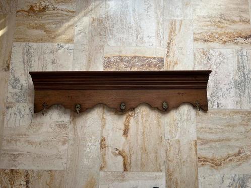 Patère murale en bois massif, style rustique, Huis en Inrichting, Woonaccessoires | Wandplanken en Boekenplanken, Zo goed als nieuw