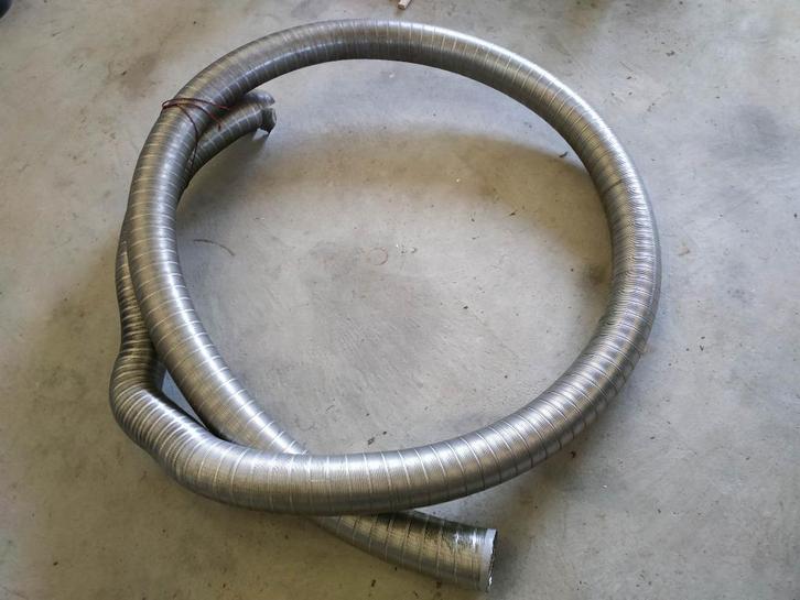 Schoorsteenpijp, 5,20 m bij 125 mm, Doe-het-zelf en Bouw, Buizen en Afvoer, Nieuw, Afvoer, Inox, 4 tot 6 meter, 80 mm of meer