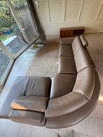 Lederen hoeksalon, Huis en Inrichting, Zetels | Complete zithoeken, Ophalen, Zo goed als nieuw