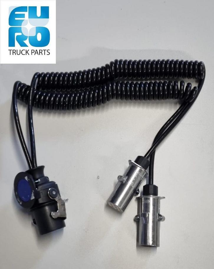Y-V2 SPIRAALKABELADAPTER SP 15p/2x7p(Euro).4,5m 000170A, Auto-onderdelen, Vrachtwagen-onderdelen, Overige merken, Elektronica en Kabels