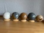 5 boules de roche - marbre - minéral, Enlèvement ou Envoi