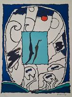 Pierre Alechinsky - Cobra compositie - 1974, Ophalen of Verzenden