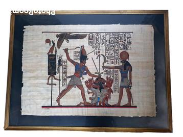 Egyptische papyrus in lijst 116x88