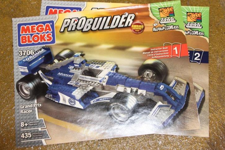 Mega Bloks Probuilder Grand Prix Racer, Kinderen en Baby's, Speelgoed | Bouwstenen, Gebruikt, Megabloks, Ophalen of Verzenden