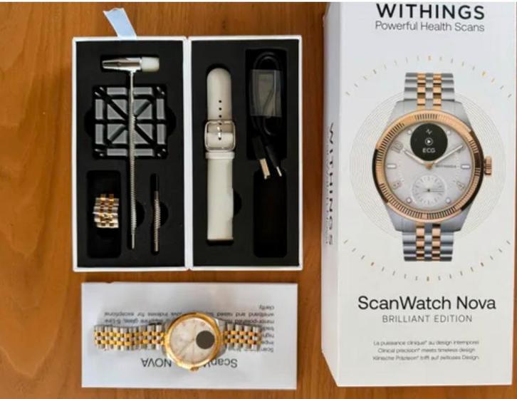 Montre connectée Withings ScanWatch Nova Brilliant com neuve, Handtassen en Accessoires, Smartwatches, Zo goed als nieuw, Conditie