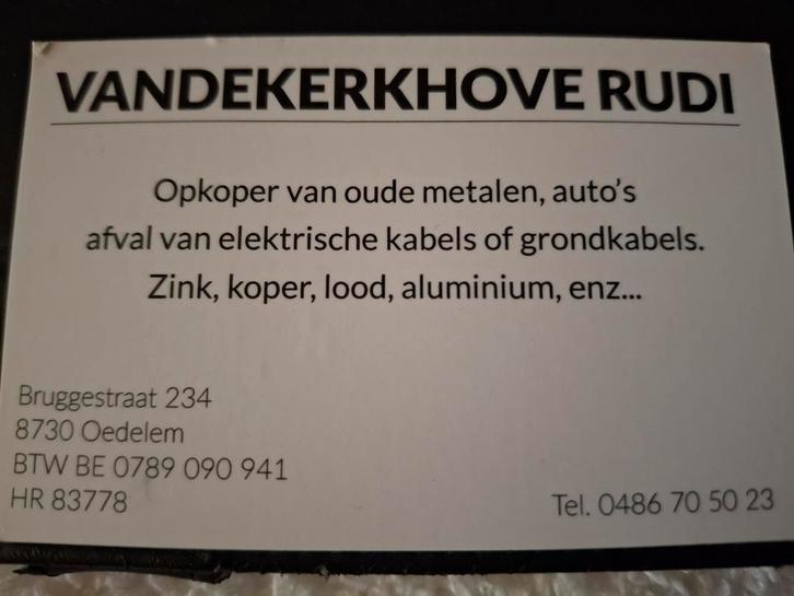 Opkoper van oude metalen auto's, Doe-het-zelf en Bouw, Metalen, Aluminium, Ophalen of Verzenden