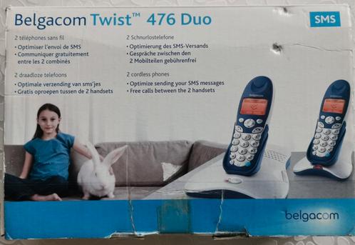 Téléphone DECT sans fil TWIST 476 duo - 2 combinés, Télécoms, Téléphones fixes | Combinés & sans fil, Utilisé, 2 combinés, Enlèvement ou Envoi