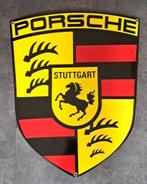 Porsche logo emaillen garage showroom decoratie bord, Ophalen of Verzenden, Zo goed als nieuw, Reclamebord